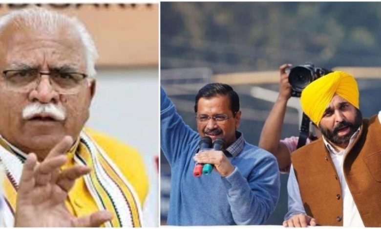 khattar and kejriwal and maan